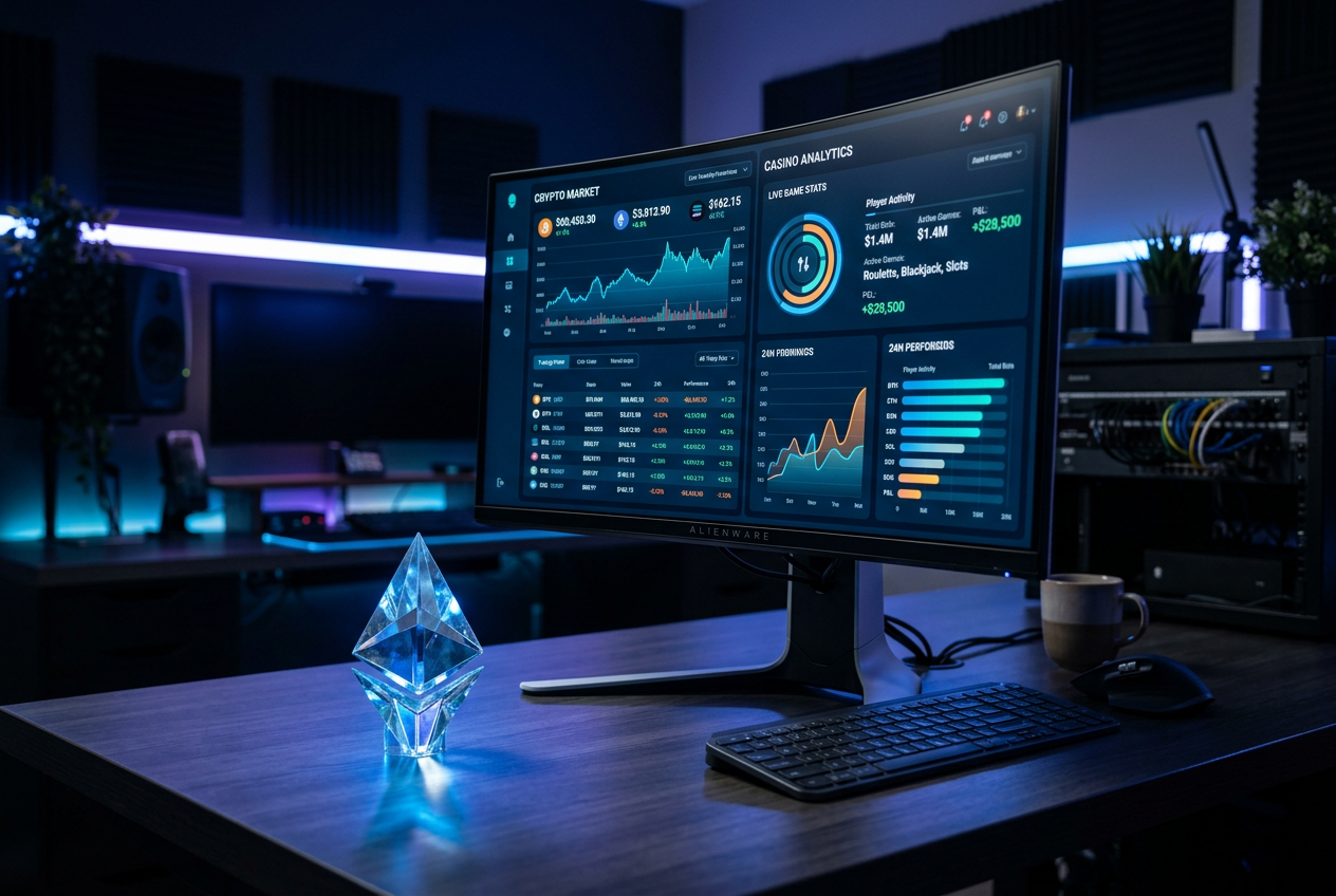 Ψηφιακή διεπαφή σύγκρισης καζίνο Ethereum